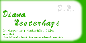diana mesterhazi business card